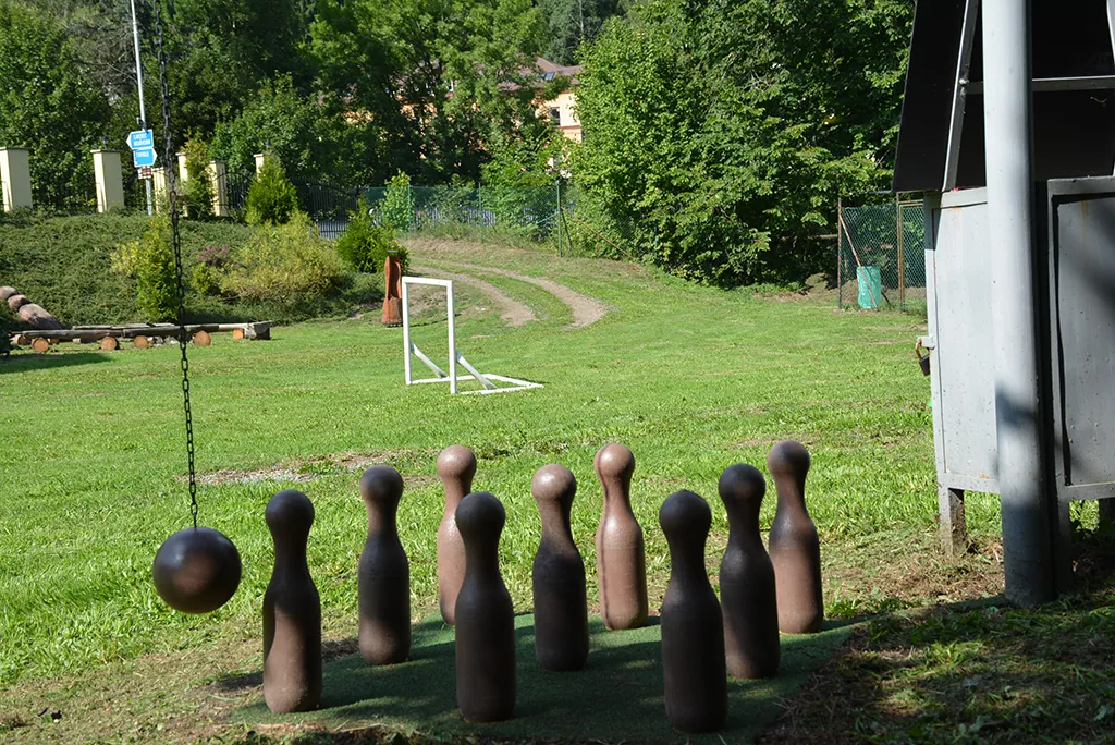 Ruské kuželky na zahradě